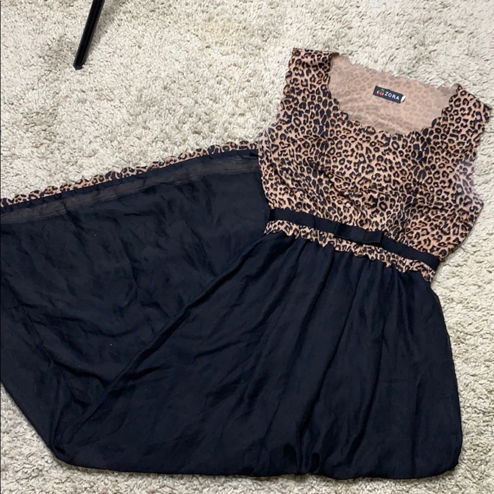 Zora Leopard print dress